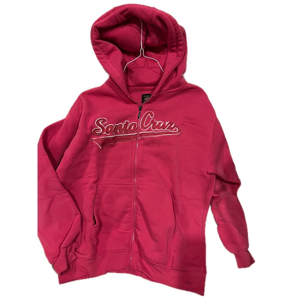 Pacblue Santa Cruz Full Zip Pink Hoodie Womans M (8-10)